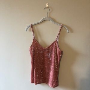 TOPSHOP Velvet tank top